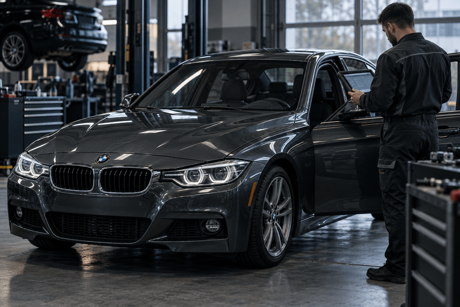 Изображение к статье BMW F30 дергается коробка автомат: причины и что делать