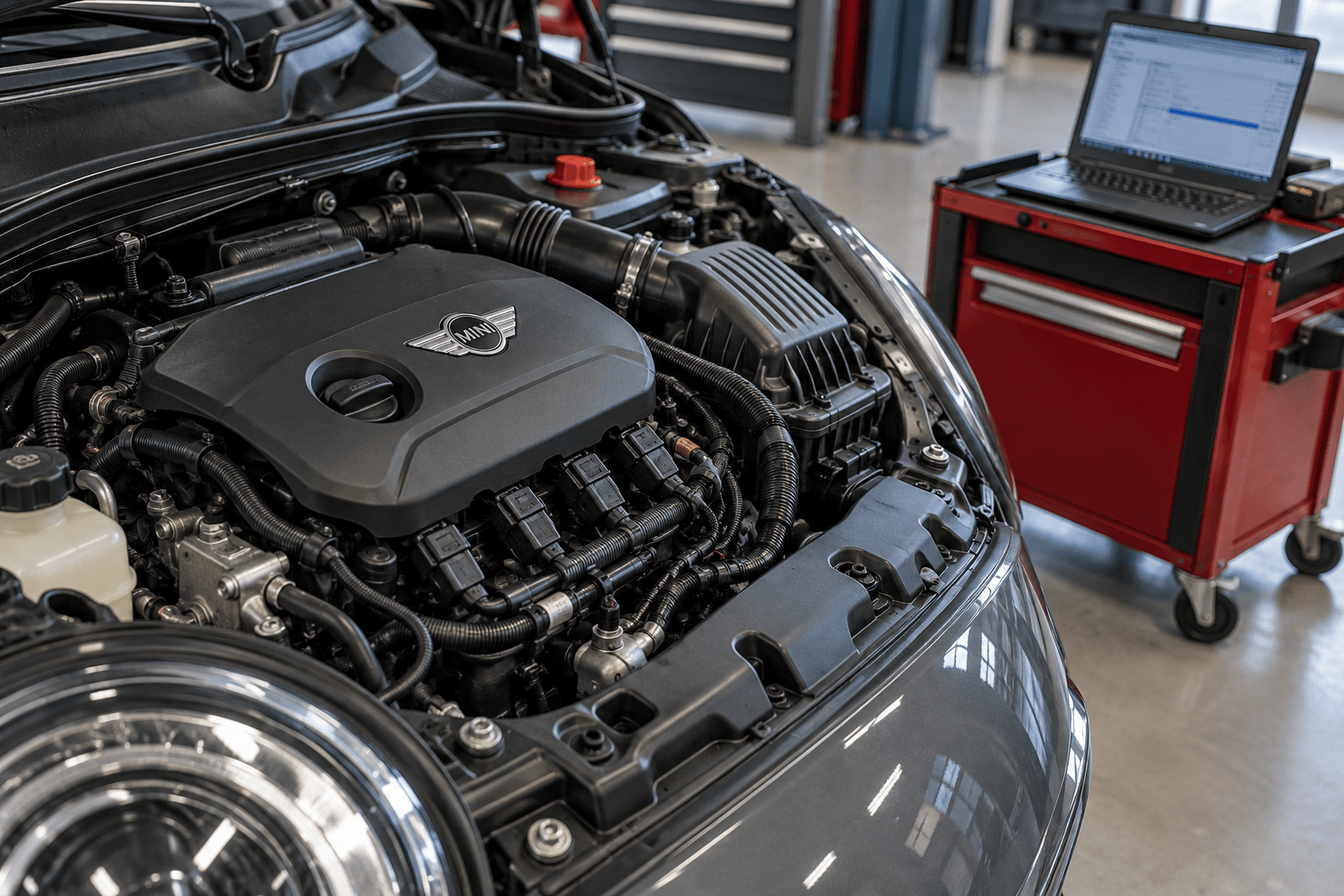 Изображение к статье MINI Cooper трясёт на холостых: причины вибрации и что проверить первым
