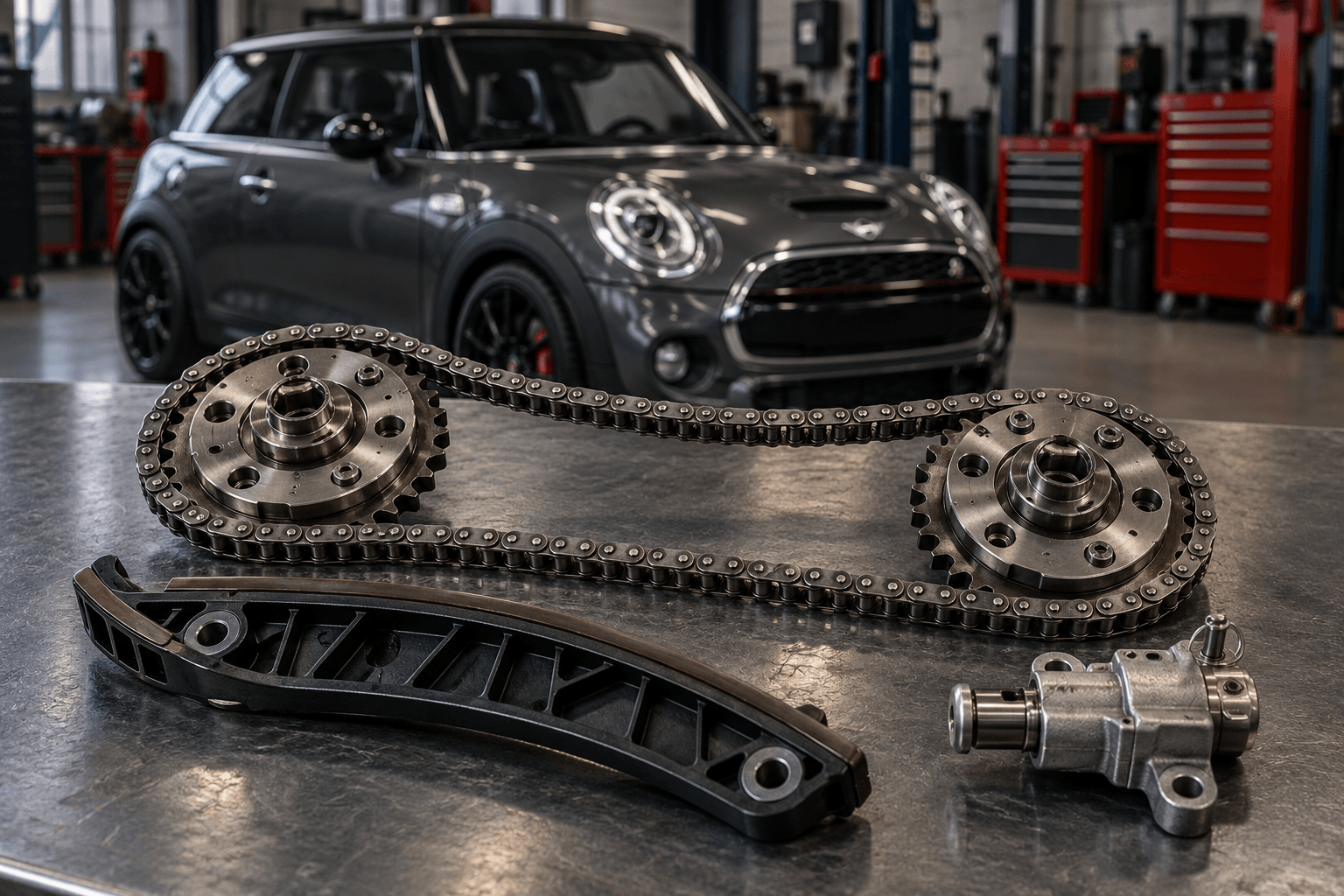 Изображение к статье MINI Cooper гремит цепь на холодную: симптомы растяжения цепи и когда ехать в сервис