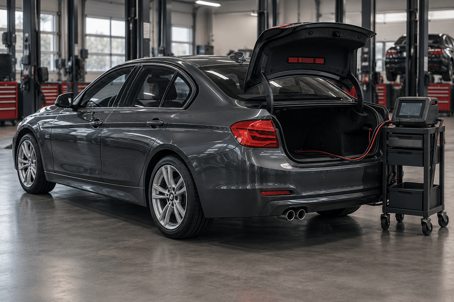 Изображение к статье BMW 1, 3 и 4 серии быстро садится аккумулятор: причины утечки тока и ошибки IBS